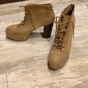 SIZE 8, BROWN HEELS, H&M